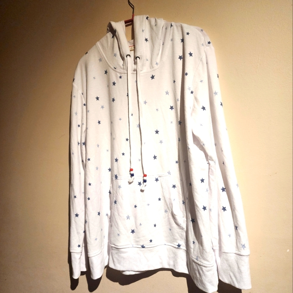jane and delancey butter soft metallic star sweatshirt hoodie, Size XL - Picture 4 of 10